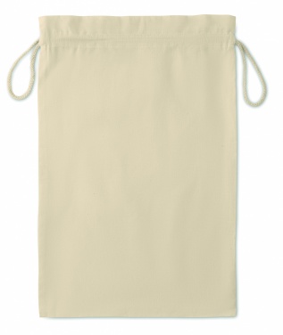 Logo trade promotional gifts image of: Large Cotton draw cord bag 30 x 47 cm